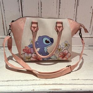 Disney Pink and Cream Shoulder Bag with Character Design
